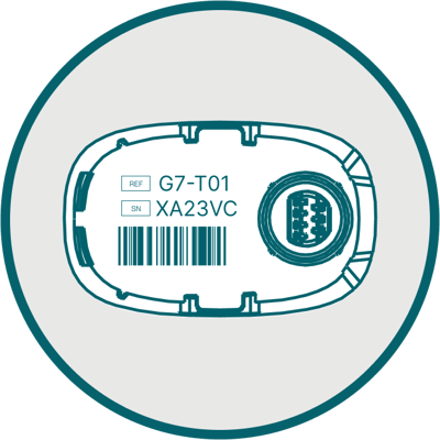 Transmitter with serial 1 number